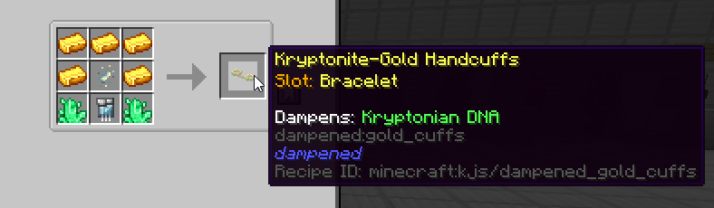 Kryptonite Gold Handcuffs