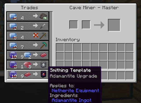 Adamantite Smithing Template Trade