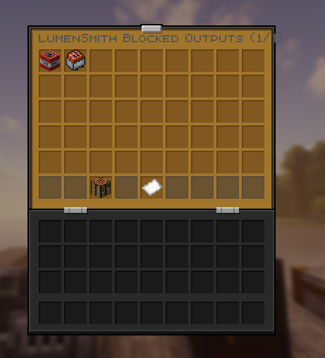 Blocked Outputs view