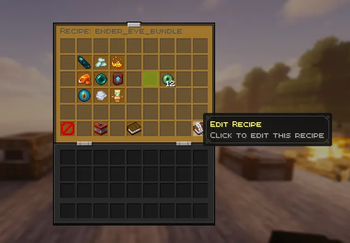 Recipe detail view