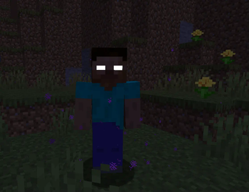 Herobrine in game