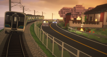 Seaside train (tilting)