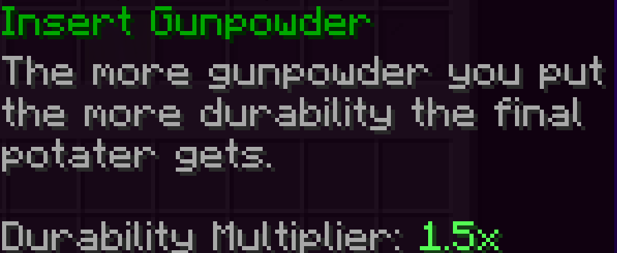 Gunpowder Bonus Example