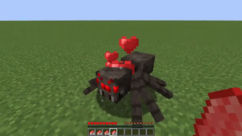 tame spiders with beef (used with resoursepack)