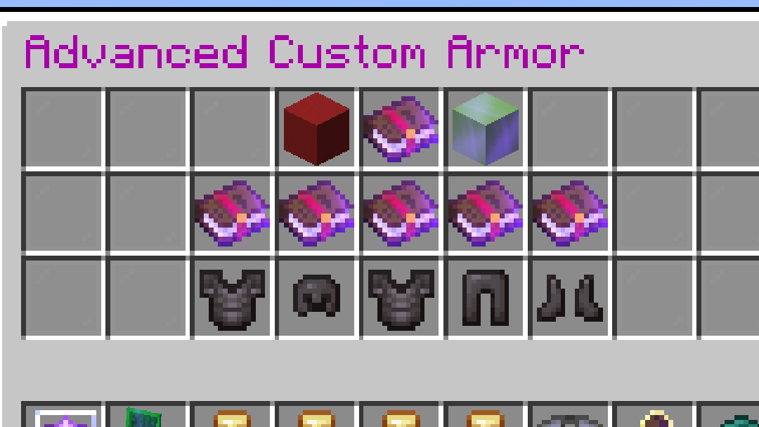 Advanced Armor Settings