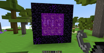 Mixed blocks nether portal