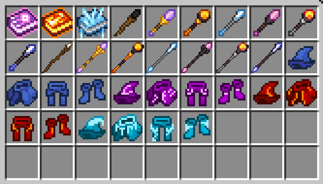 Wizards mod retextured items