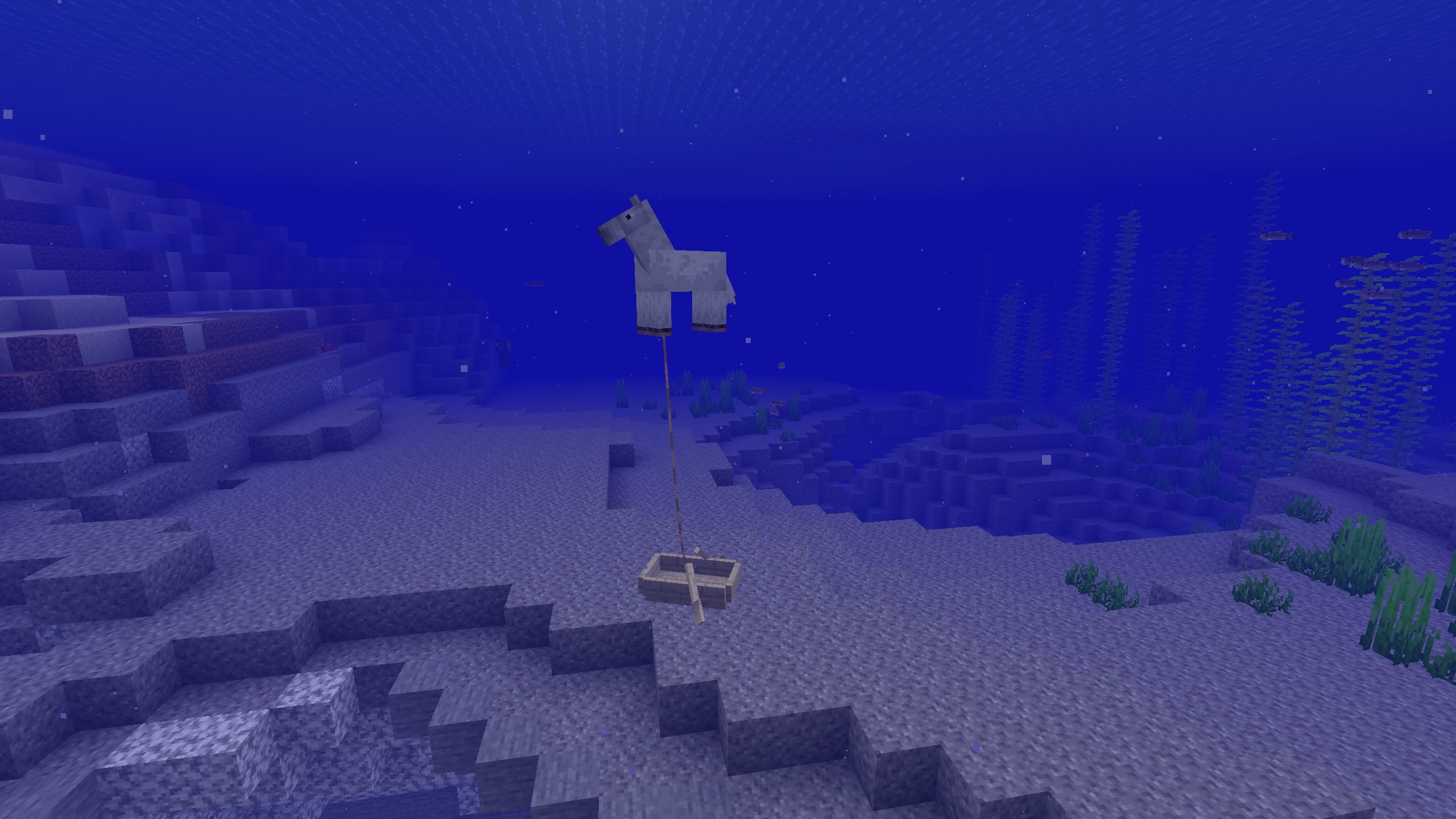 Leashed Mob Trapped Underwater