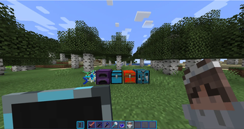 Creative Mode, with all the blocks that got changed