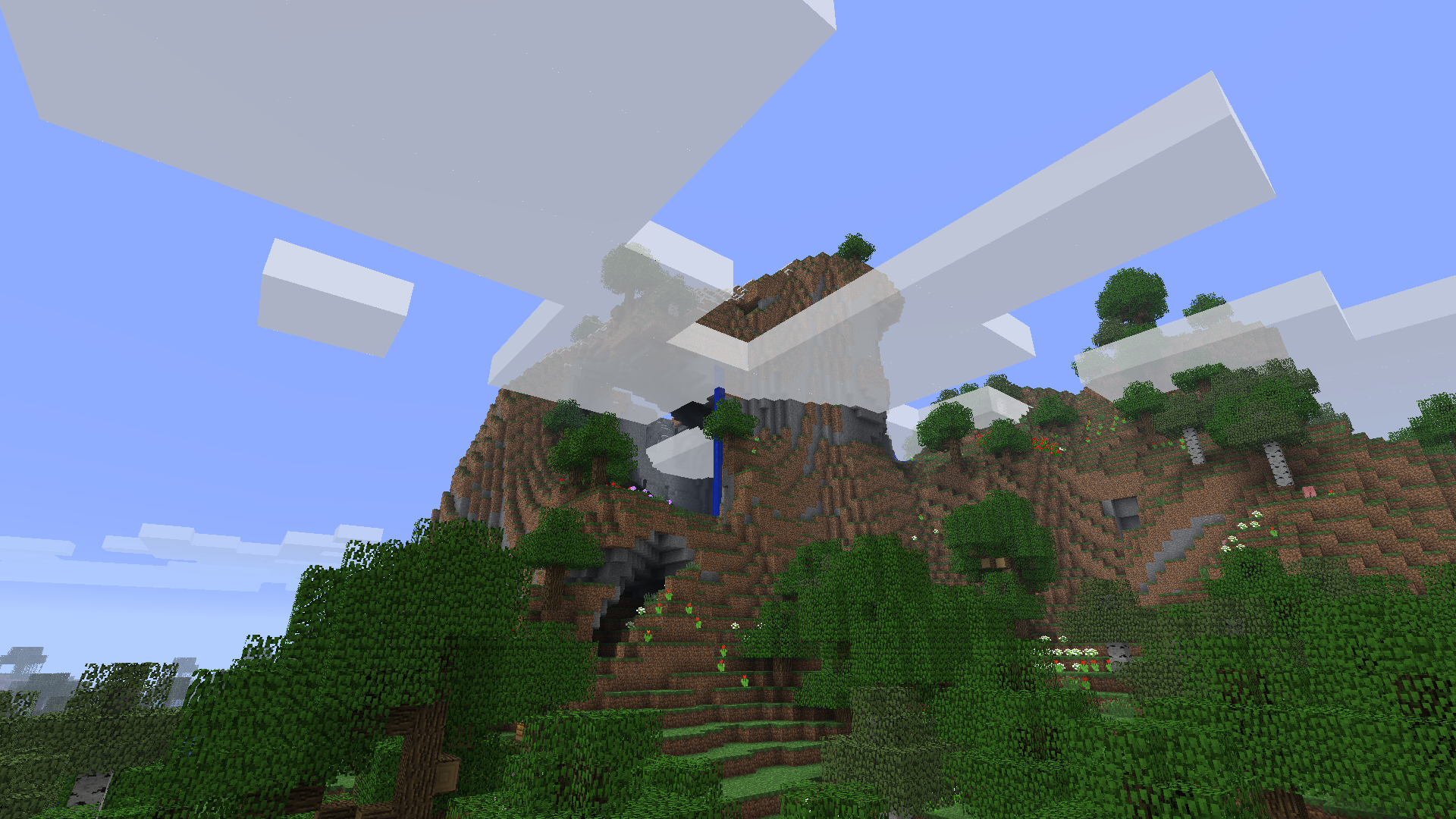 A mountainside surrounded by cliffs.