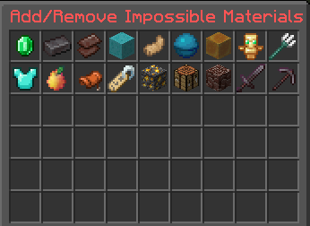 Materials inside Difficulty