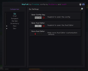 Config Menu