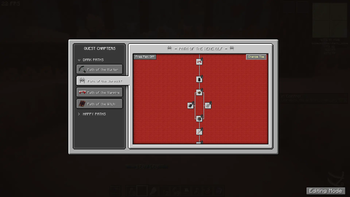 When in Creative mode - Customisation buttons appear.