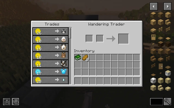 Wandering Trader screen