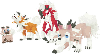 Rockruff and Lycanroc Render