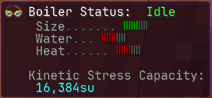 boiler status