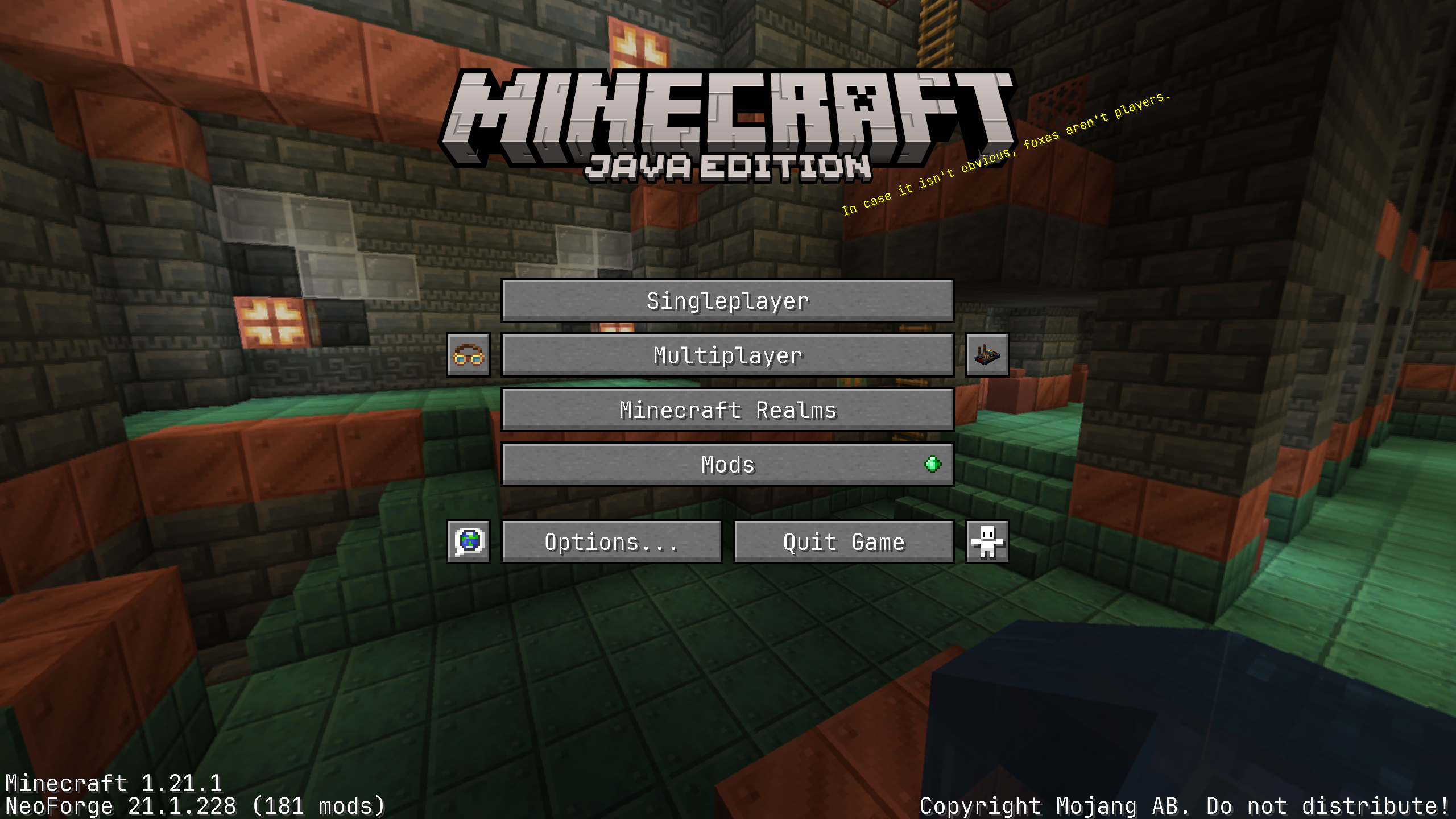 main menu