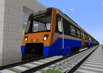 Class 710 in test map