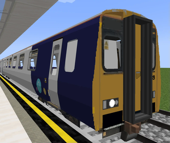 Class 156 in test map