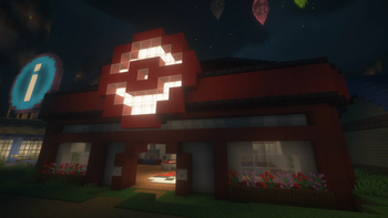 The spawn Pokémon Center