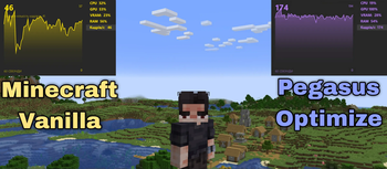 Comparison of Vanilla and my Modpack