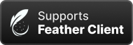 Supports Feather Client Button