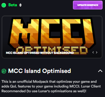 MCCI Optimised Inside Lunar Client