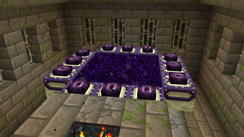 Purple End Portal and Frame
