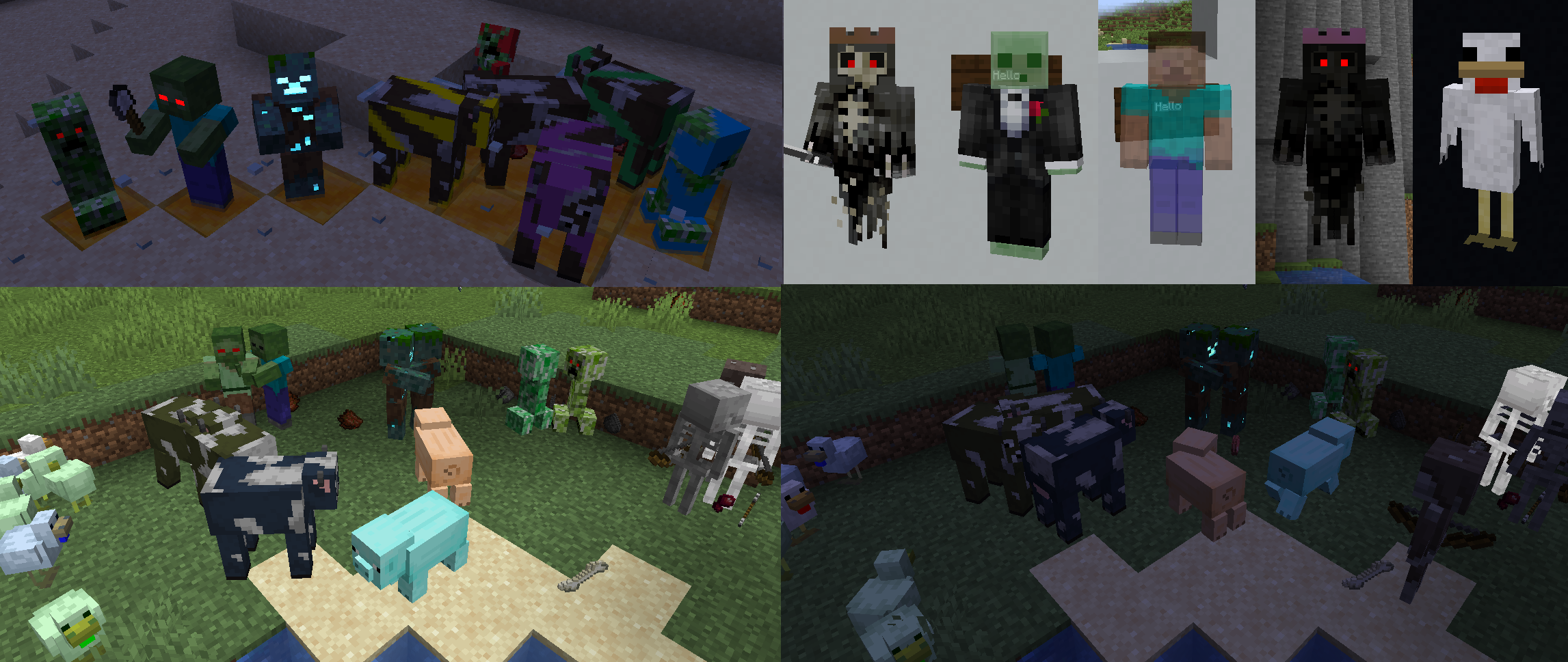 Bare Bones x Fresh Animations Minecraft Texture Pack