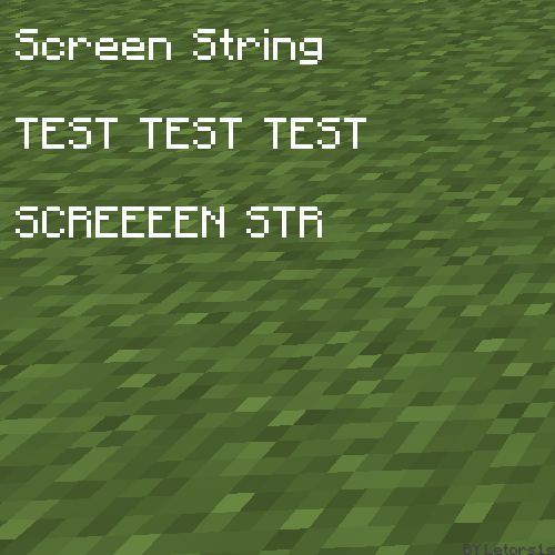 Screen String