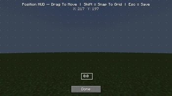Position HUD (H)
