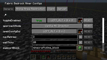 Config Menu