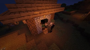 Zombies infiltrating a house