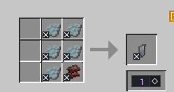 Crafting recipe for one wing