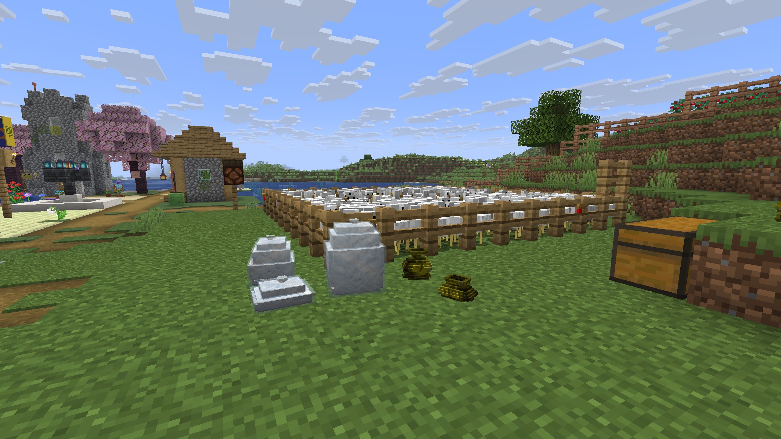 Feather Packs near the Chicken Farm