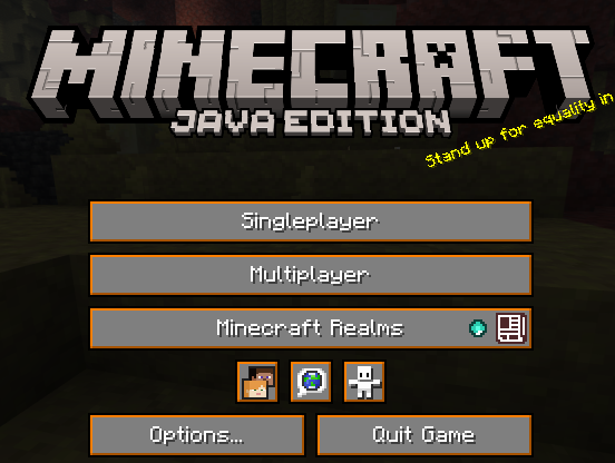Orange menu buttons