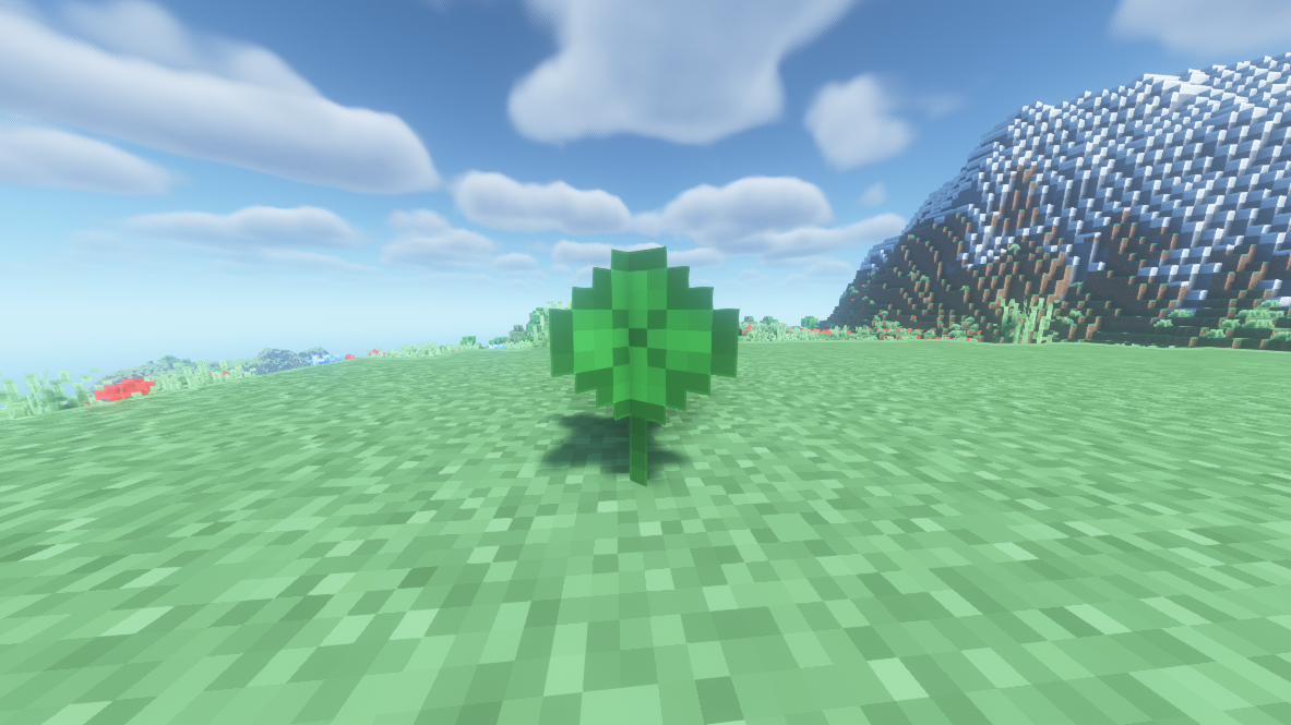 very rare and spawns anywhere flowers can, give a luck potion effect when used in suspicious stew