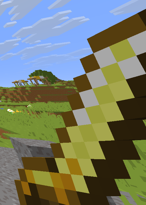 Gold sword