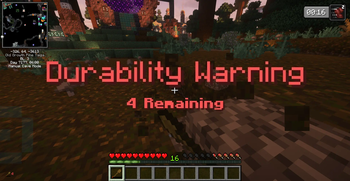 Durability warning