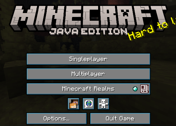 Cyan menu buttons