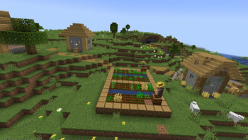 Village with no shaders