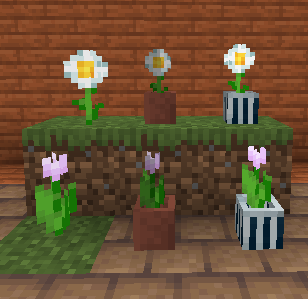 Brighter Potted Plants (Vanilla vs Mod)