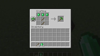 pickaxe crafting recipe