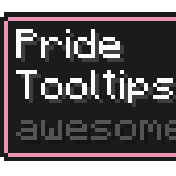 Pastel Rose Red Tooltip (Frame-only Monochrome)