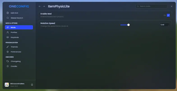 Config Menu