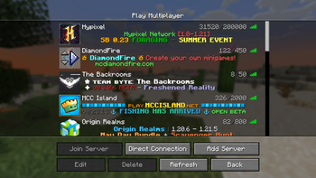 Multiplayer Menu - Before
