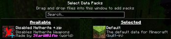 Datapack Added