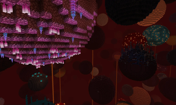 Modded spheres in nether