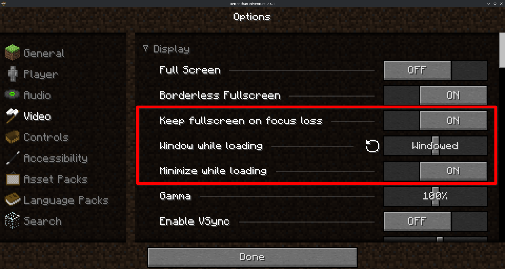 v2.0.0 // Options on Better Than Adventure 8.0.1