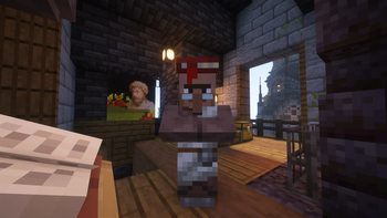 Villager and Painting